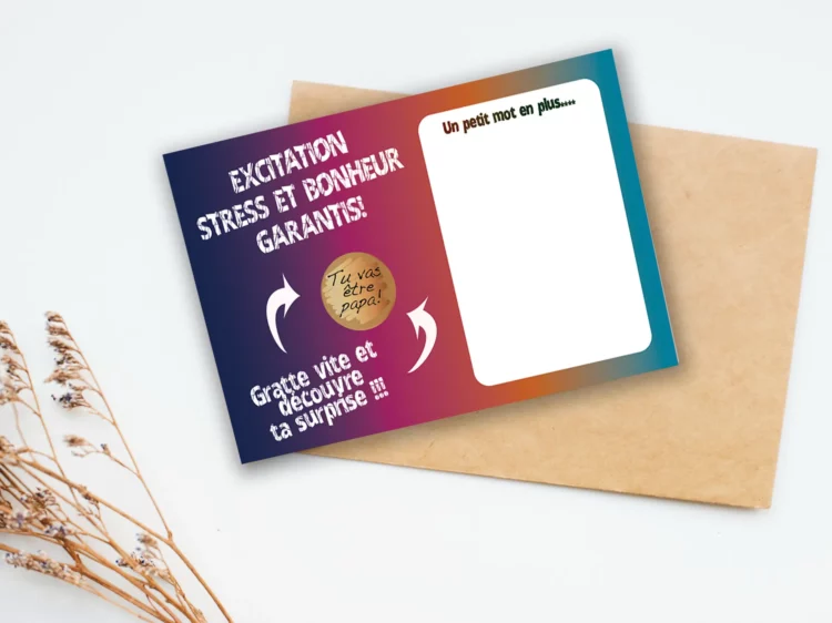 Carte à gratter Fan de Rock Star