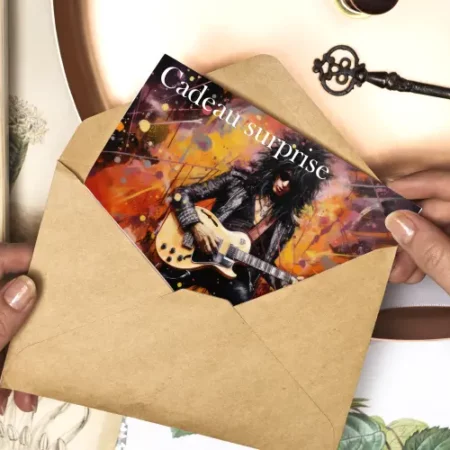 Carte à gratter Fan de Rock Star